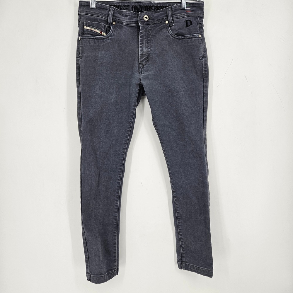 Diesel Jeans Mens 32x27 Zatiny Pants Gray Vintage Made In Italy Y2K